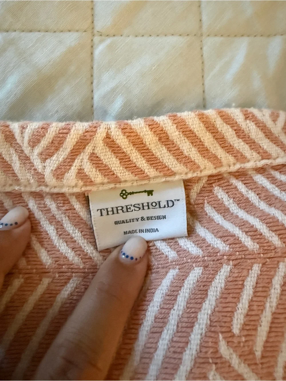 Target Blush Pink Geometric Tapestry